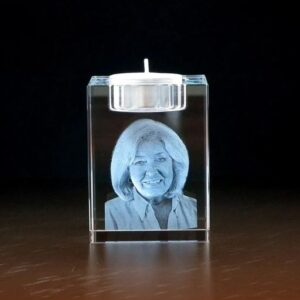 Waxinelichthouder met foto
